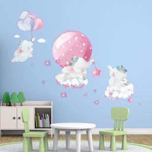 Stickers animaux éléphants et les ballons magiques