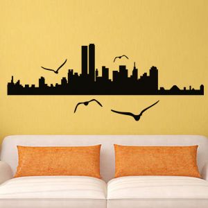 Sticker Oiseaux sur New-York