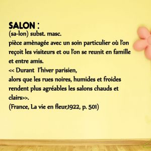 Sticker citation Salon