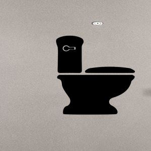 Sticker toilettes Cuvette de wc