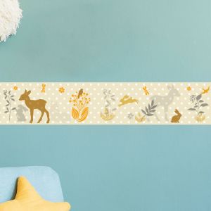 Stickers frise chambre enfant animaux des bois