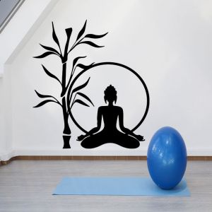 Sticker Yoga bambou