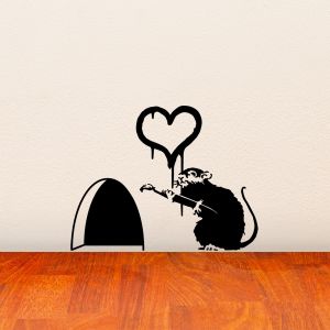 Sticker trou de souris artiste