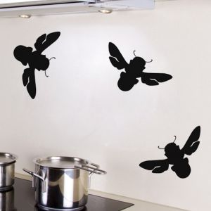 Sticker Silhouette insecte volant