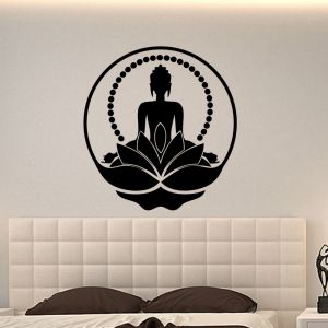 Sticker Silhouette Boudha