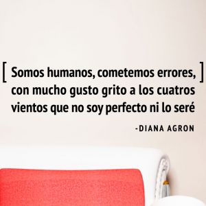 Sticker Citation Espagnol - Somos humanos… D. Agron