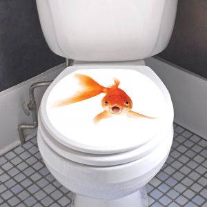 Sticker abattant toilette poisson d’or