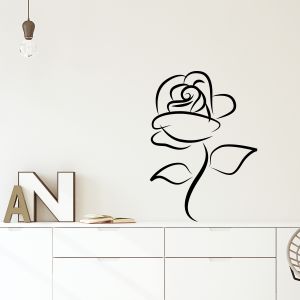 Sticker rose romantique