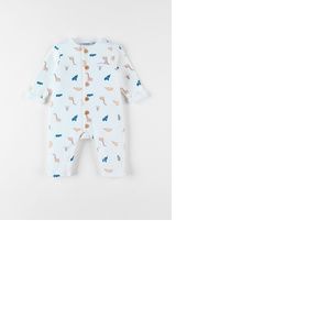 Combinaison imprim&eacute;s dinosaures, &eacute;cru