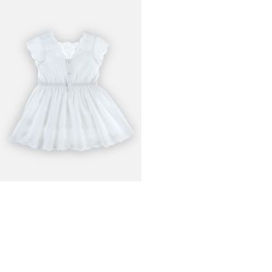 Robe en popeline, blanc