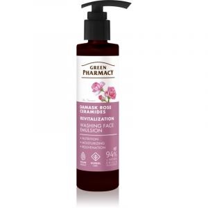 Green Pharmacy Damask Rose & Ceramides Face Emulsion émulsion nettoyante visage 150 ml