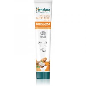 Himalaya Herbals Whitening Antiplaque Curcuma & Coconut Oil dentifrice anti-plaque dentaire pour des gencives saines 75 ml
