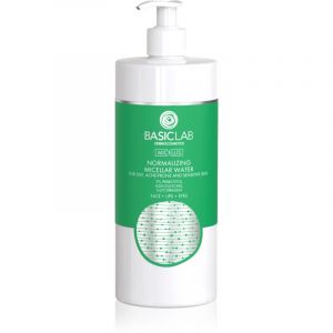 BasicLab Dermocosmetics Micellis eau micellaire pour peaux mixtes et grasses avec doseur 500 ml