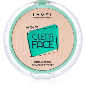 LAMEL OhMy Clear Face poudre compacte au composant antibactérien teinte 405 Sand Beige 6 g