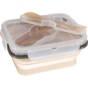 Zopa Silicone Lunch Box Small service de table Sand Beige 15x7,5 cm 1 pcs