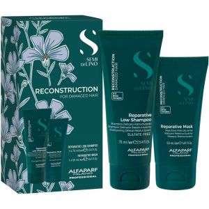Alfaparf Milano Semi di Lino Reconstruction Minisize Kit Kit de voyage pour cheveux ab&icirc;m&eacute;s