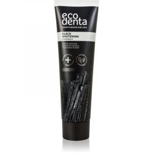 Ecodenta Expert Black Orange Whitening dentifrice blanchissant au charbon noir sans fluorure saveur Orange 100 ml