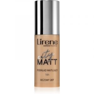 Lirene City Matt fond de teint fluide matifiant effet lissant teinte 207 Beige 30 ml