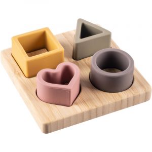 Zopa Silicone Bamboo Puzzle jeu de formes Multicolor 1 pcs