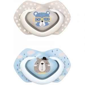 Canpol babies Bonjour Paris C 18 m+ tétine Blue 2 pcs