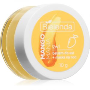 Bielenda Lip Care Lip Balm + Night Mask baume &agrave; l&egrave;vres avec parfums Mango Mania 10 g