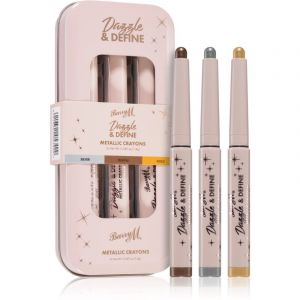 Barry M Dazzle & Define Metallic Crayon crayon yeux effet métallisé conditionnement avantageux 3 x 1,4 g