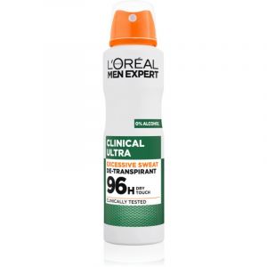 L&rsquo;Or&eacute;al Paris Men Expert Clinical Ultra spray anti-transpirant pour homme 150 ml