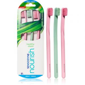 Sensodyne Nourish Healthy Clean brosses à dents 3 pcs