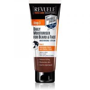Revuele Men Care Solutions Barber Salon crème hydratante visage et barbe 80 ml
