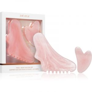 Zo&euml; Ayla Face & Body Gua Sha Set accessoire de massage visage et corps