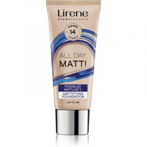 Lirene Nature Matte fond de teint fluide matifiant pour un effet longue tenue teinte 14 Caramel 30 ml