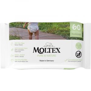Moltex Pure & Nature Baby Wipes lingettes pour enfant 60 pcs