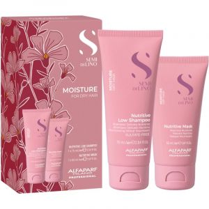 Alfaparf Milano Semi di Lino Moisture Minisize Kit Kit de voyage pour une hydratation intense