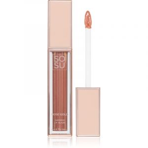 SOSU Cosmetics Shimmer Lip Glaze brillant &agrave; l&egrave;vres hydratant paillet&eacute; teinte Golden 6 ml