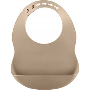Zopa Silicone Bib Pastel bavoir Sand Beige 1 pcs
