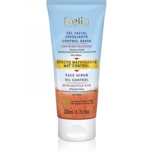 Delia Cosmetics Oil Control gommage visage à l’acide salicylique 200 ml