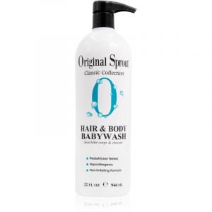 Original Sprout Classic Collection Hair & Body Babywash gel lavant corps et cheveux pour peaux sensibles pour enfant pH 6,0 – 7,0 946 ml
