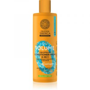 Natura Siberica Oblepikha Siberica Volume apr&egrave;s-shampoing et masque 2 en 1 pour le volume des cheveux 400 ml