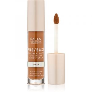 MUA Makeup Academy PRO/BASE Double Shot enlumineur yeux &agrave; la caf&eacute;ine teinte Deep 5 ml