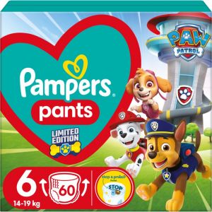 Pampers Pants Paw Patrol Size 6 couches-culottes à usage unique 13-19 kg 60 pcs