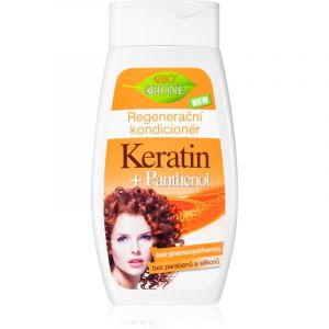 Bione Cosmetics Keratin + Panthenol apr&egrave;s-shampoing r&eacute;g&eacute;n&eacute;rant pour cheveux 260 ml