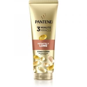 Pantene 3 Minute Miracle Infinitely Long après-shampoing régénérant pour cheveux fins et abîmés 220 ml