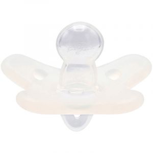 Canpol babies 100% Silicone Soother 0-6m Symmetrical tétine White 1 pcs