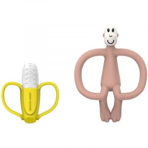 Matchstick Monkey Banana Soother & Monkey Teether coffret cadeau pour enfant 1 pcs