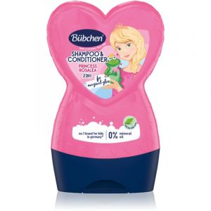 B&uuml;bchen Shampoo & Contidioner 2in1 Princess Rosalea shampoing et apr&egrave;s-shampoing pour enfant 230 ml
