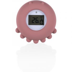 Zopa Silicone Digital Thermometer 2in1 thermom&egrave;tre digital con&ccedil;u pour les baignoires Old Pink 1 pcs