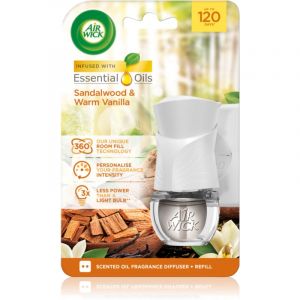 Air Wick Electric Sandalwood & Vanilla diffuseur électrique de parfum d'ambiance avec recharge 19 ml