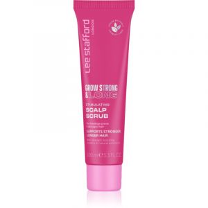 Lee Stafford Grow Strong & Long Stimulating Scapl Scrub gommage pour le cuir chevelu végan 100 ml