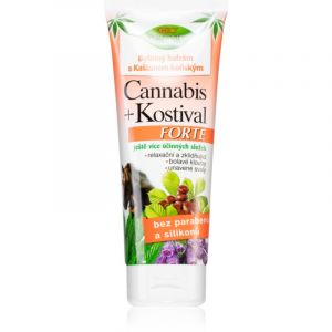 Bione Cosmetics Cannabis Kostival Forte fluide d'herbes pour les muscles, les articulations et les ligaments 205 ml