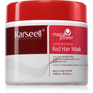 Karseell Color Depositing Red Hair Mask masque pour souligner la couleur de cheveux 500 ml